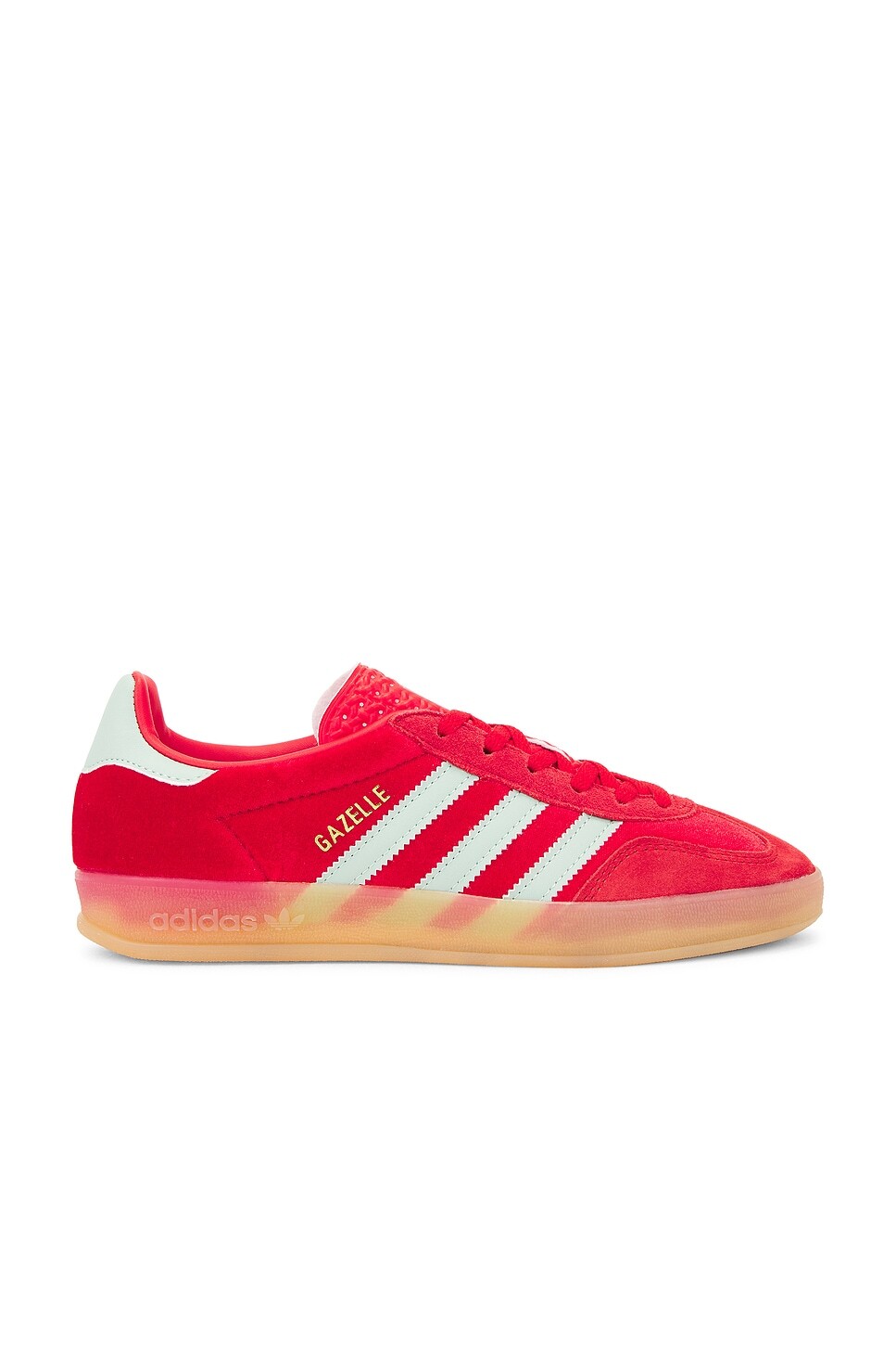 

Кроссовки женские Gazelle Indoor Adidas Originals, цвет Better Scarlet, Hazy Green, & Gum