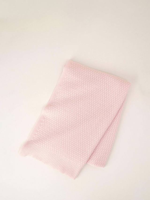 

Шарф из чистого кашемира с медовым узором Truly, Blush