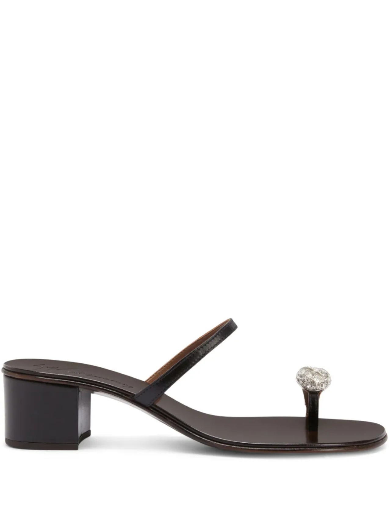 Сандалии Icon Ring 40 мм Giuseppe Zanotti, черный