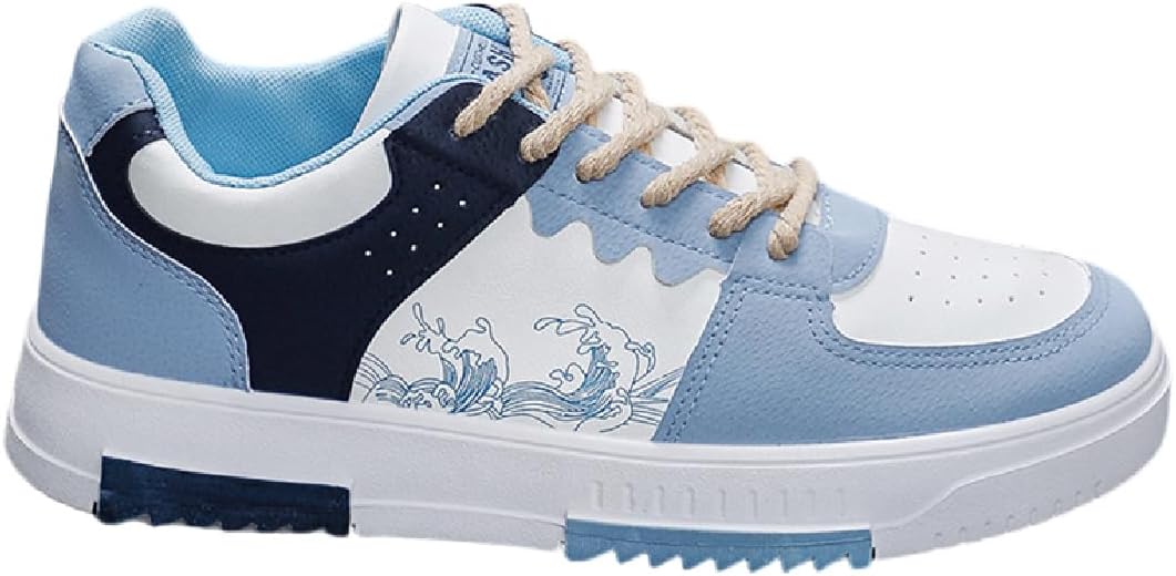 

Мужские кроссовки в ретро стиле с цветными блоками для скейтборда и тенниса, легкие, мягкие, дышащие, модные, повседневные Lexamen, синий