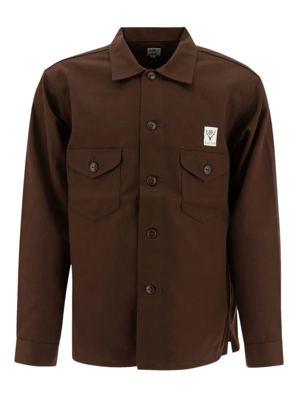 

Куртка-рубашка с застежкой на пуговицы и нагрудным карманом SOUTH2 WEST8, коричневый