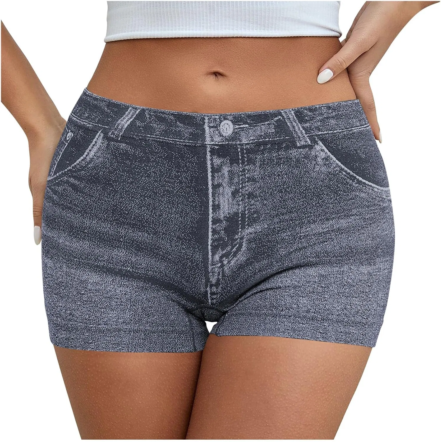 Шорты для активного отдыха Stretch Jean Shorts, #01 Navy — фото 4