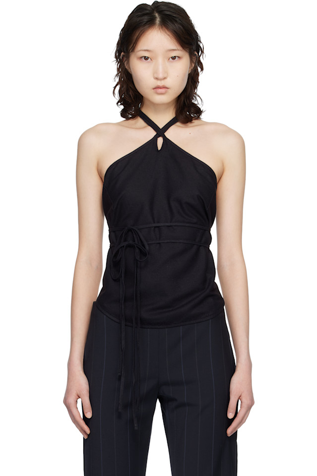 

Дикий шелк мар топ Baserange, черный