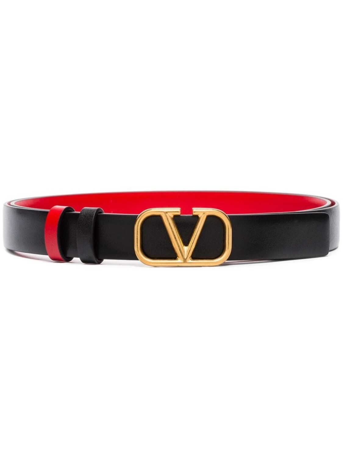 

Valentino Garavani двусторонний ремень с пряжкой VLogo Signature, черный