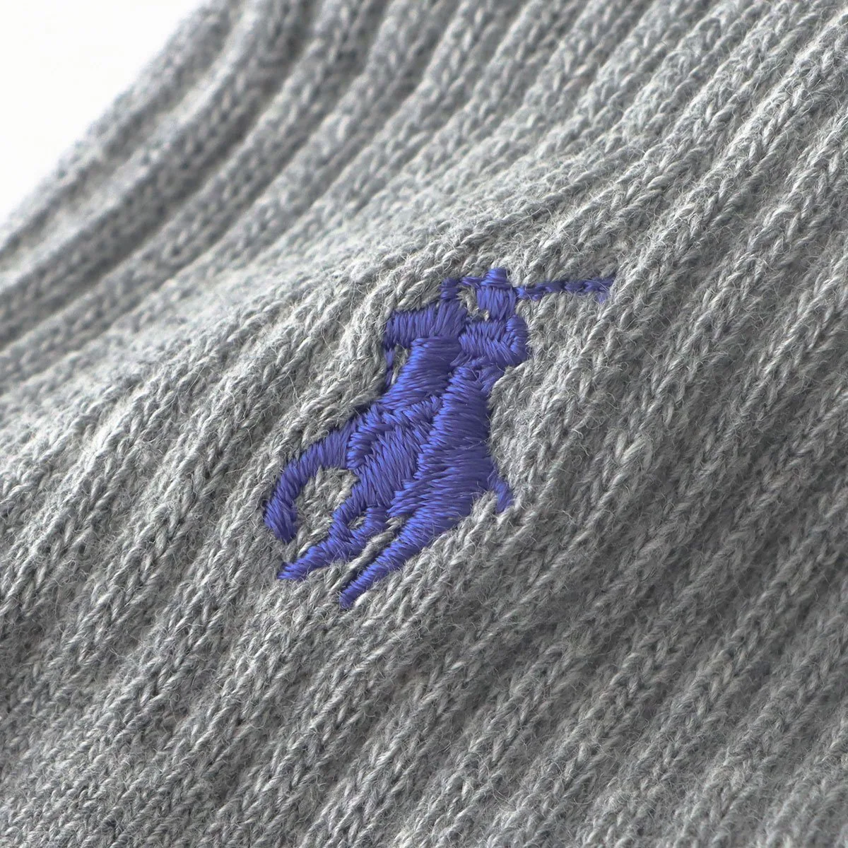 Мужские ребристые носки для гольфа Polo Ralph Lauren, 95. Gray — фото 2