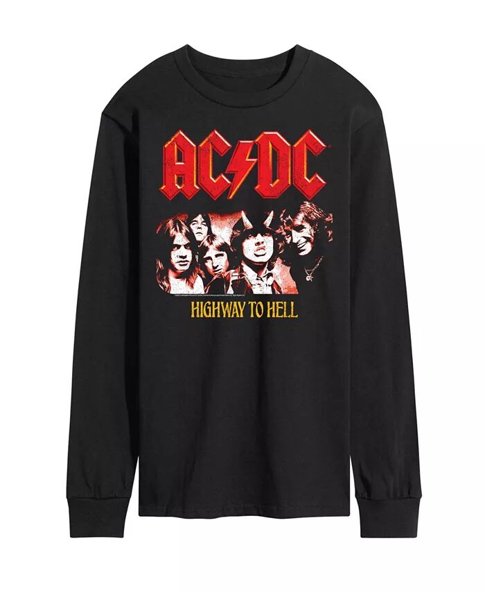 

Мужская футболка с длинным рукавом с логотипом ACDC AIRWAVES, черный