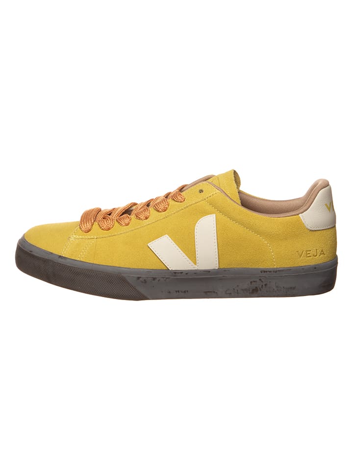

Кроссовки на шнуровке Veja, цвет gelb/creme