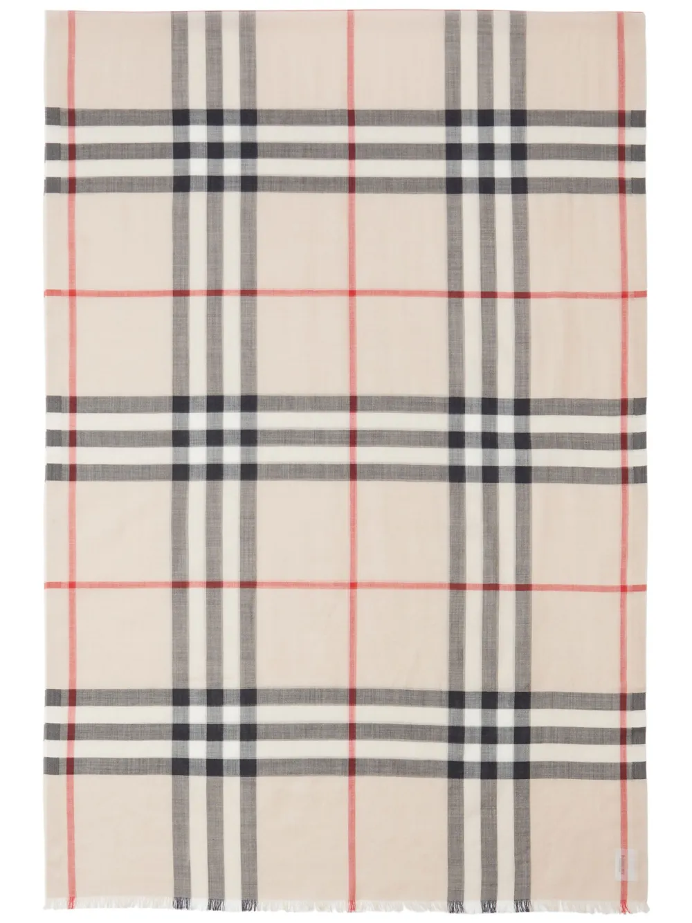 

Шарф в клетку Vintage Check BURBERRY, нейтральный