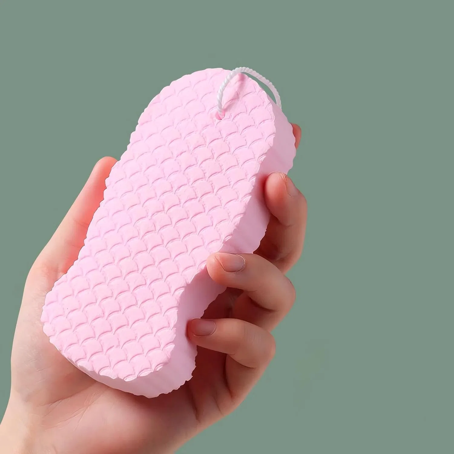 Ультрамягкая многоразовая губка для душа Generisch, Pink — фото 3