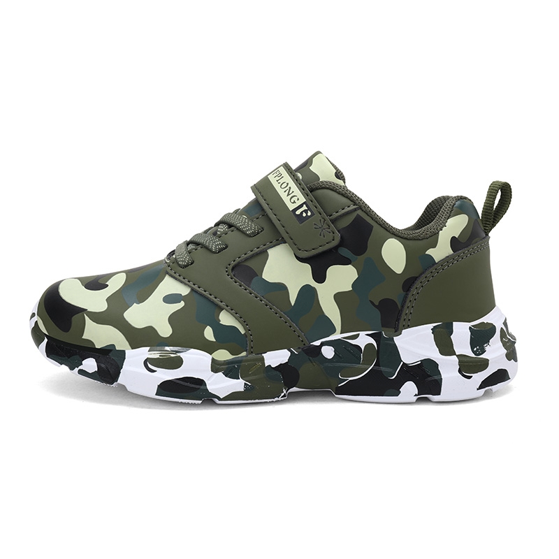 

YUZHAOLIN Детские повседневные кроссовки Green Camouflage