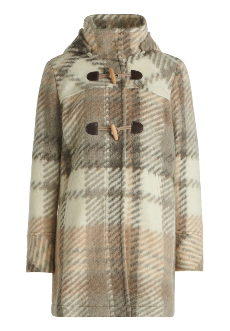 

Куртка межсезонная Amber & June, серо-коричневый/белый