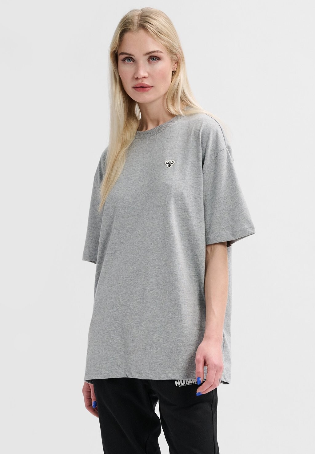 

Футболка базовая BEE S/S Hummel, цвет grey melange