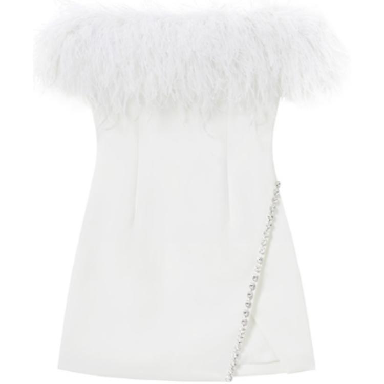 

Женское платье без рукавов Self portrait чисто-белое Self-portrait, белый