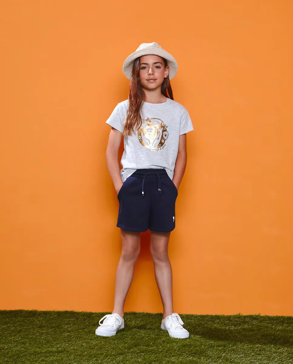

Базовые плюшевые шорты для девочек Kids El Corte Inglés, темно-синий