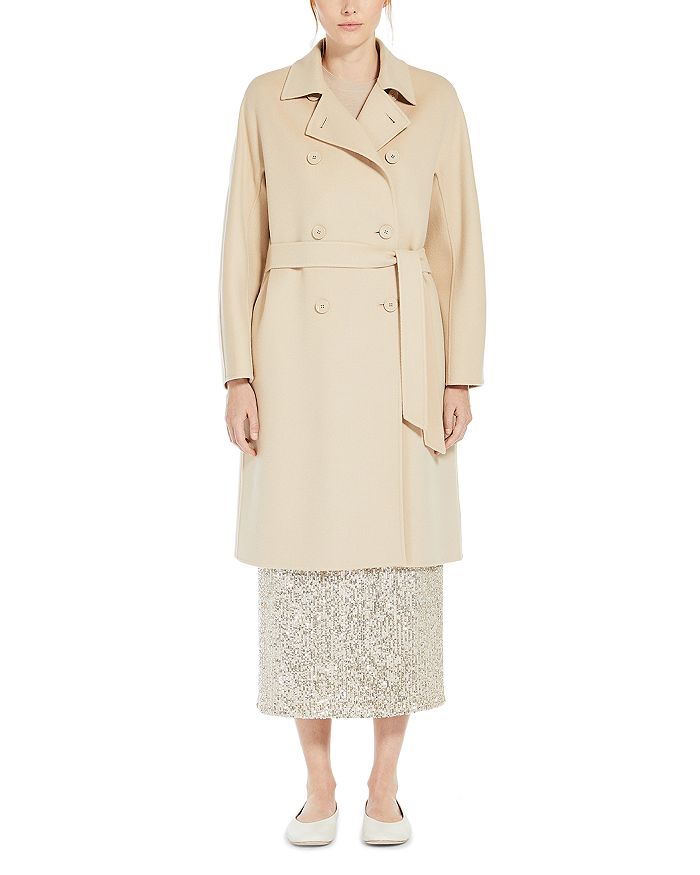 

Пальто с поясом Avenue Weekend Max Mara, коричневый/бежевый