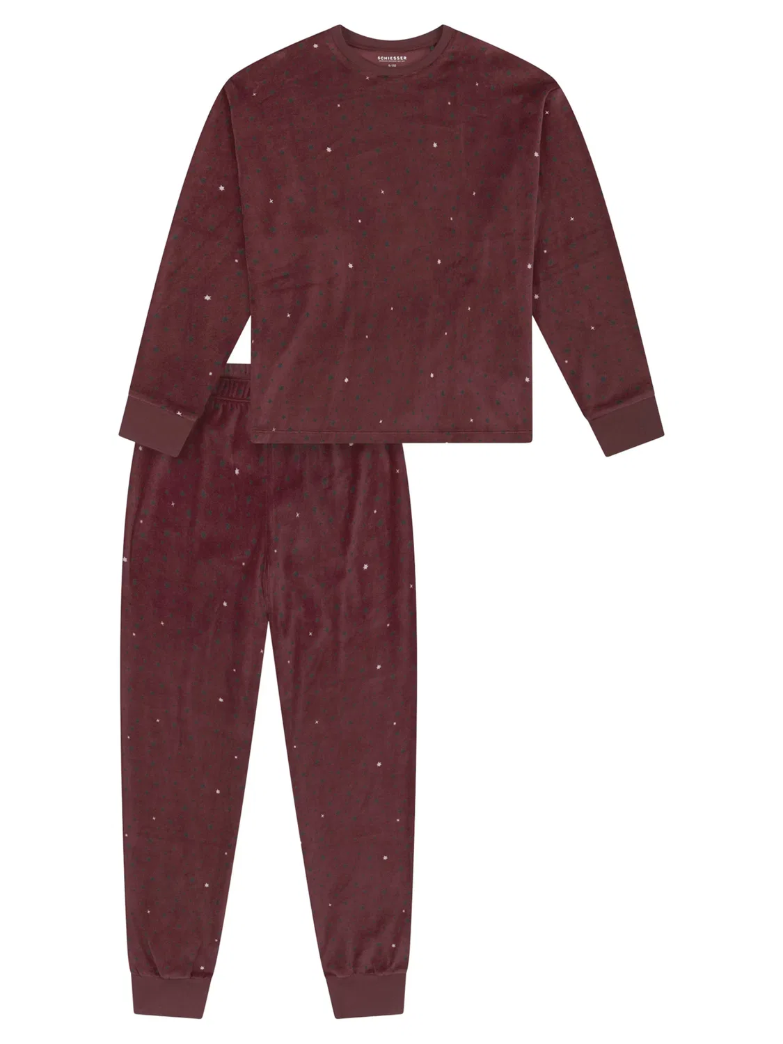 Пижама, подростковая ночная одежда. Schiesser, Burgundy