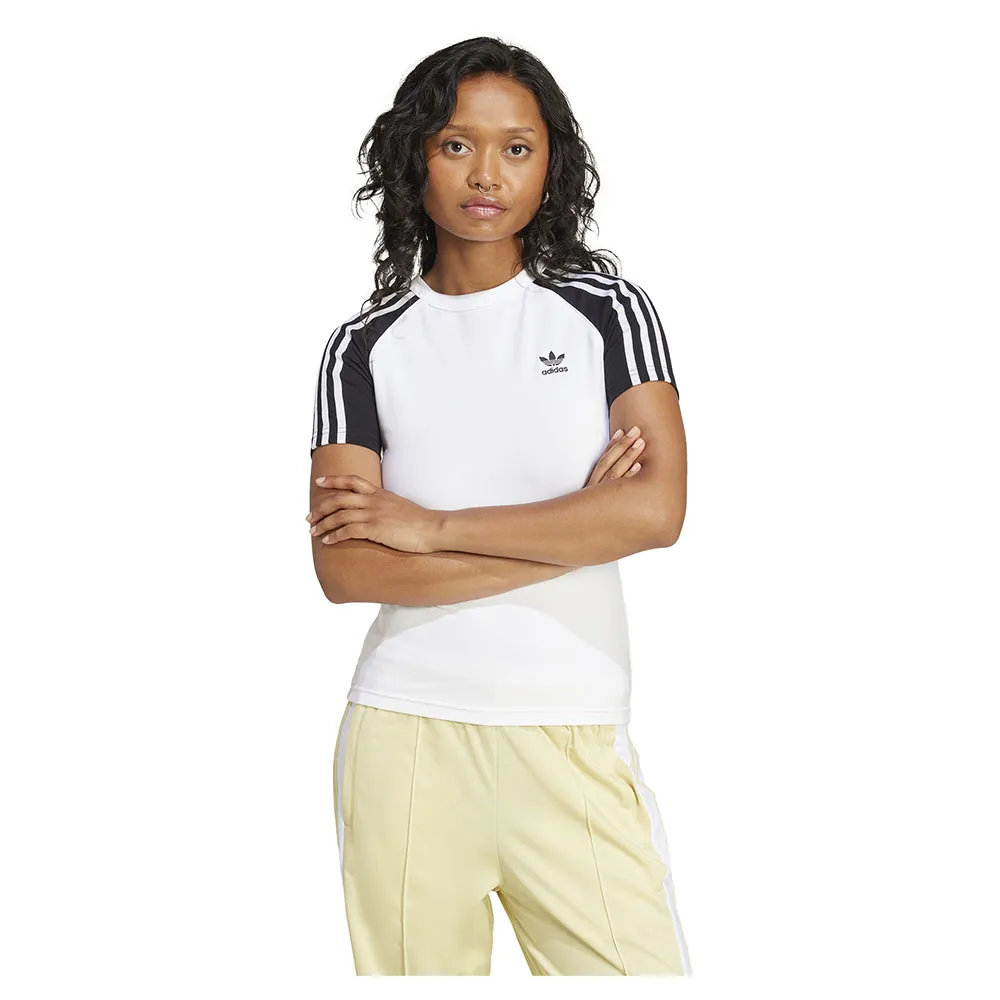 

Футболка с коротким рукавом adidas Originals Adicolor 3 Stripes Raglan Slim, белый