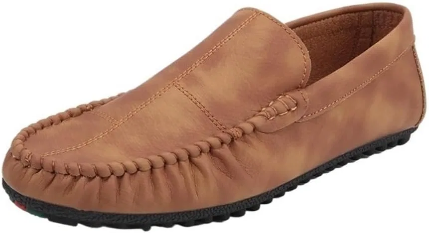 Лоферы мужские из PU кожи, повседневные, желтые DHFIRUFSHLO