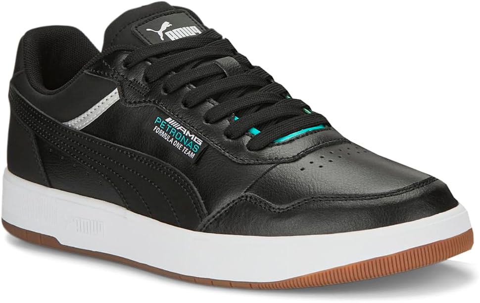 Мужские кроссовки PUMA Mercedes AMG Petronas F1 Court Ultra на шнуровке - черные — фото 2