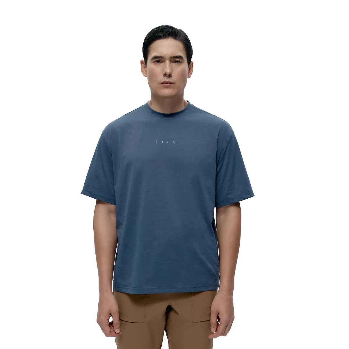 

Мужская футболка Fawn Born Living Yoga, серебристо-голубой