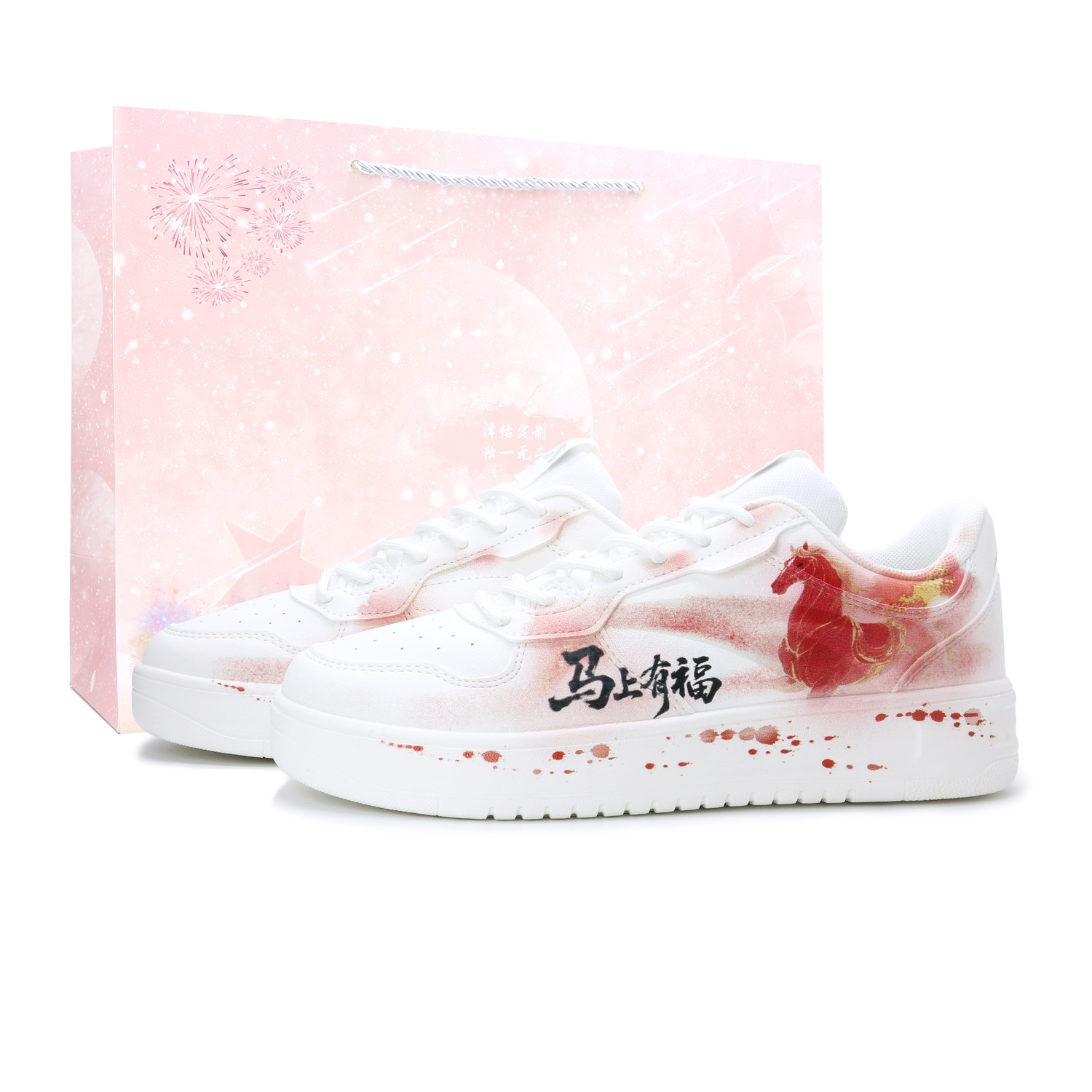 

ANTA Easy Fu Horse Stepping On Red, шоппер, модный тренд, удобный и универсальный из искусственной кожи