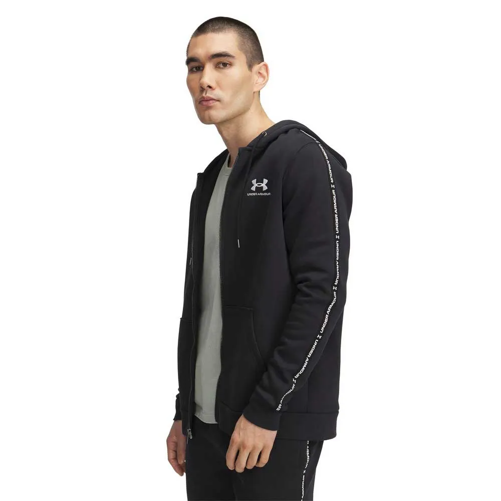 

Толстовка Under Armour Icon Fleece Taping full zip, черный