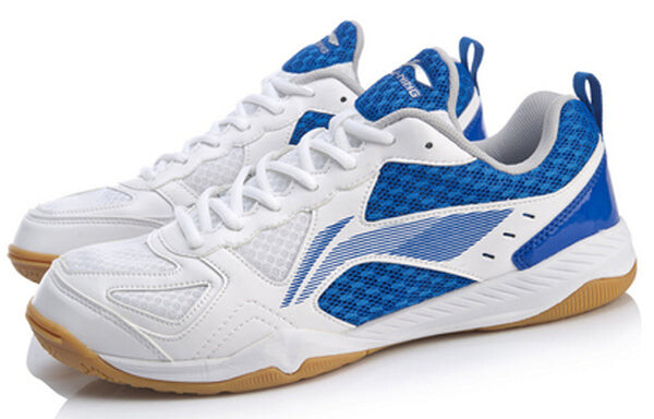 Кроссовки Li-Ning Ma Long Signature Table Tennis Shoes 'Blue White', белый — фото 3