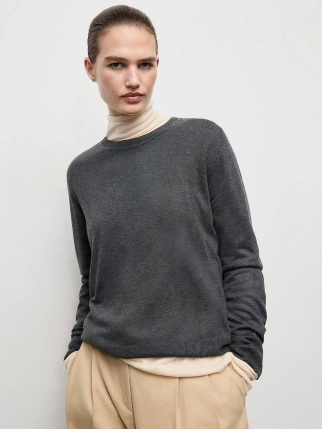 

Джемпер Lucca с круглым вырезом Mango, Dark Grey