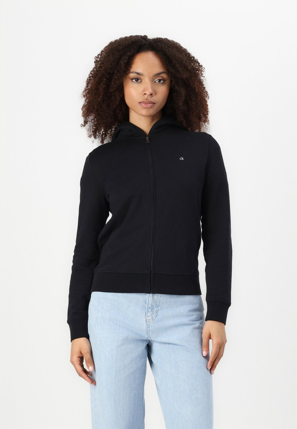 

Толстовка на молнии TERRY ZIP THROUGH Calvin Klein, черный