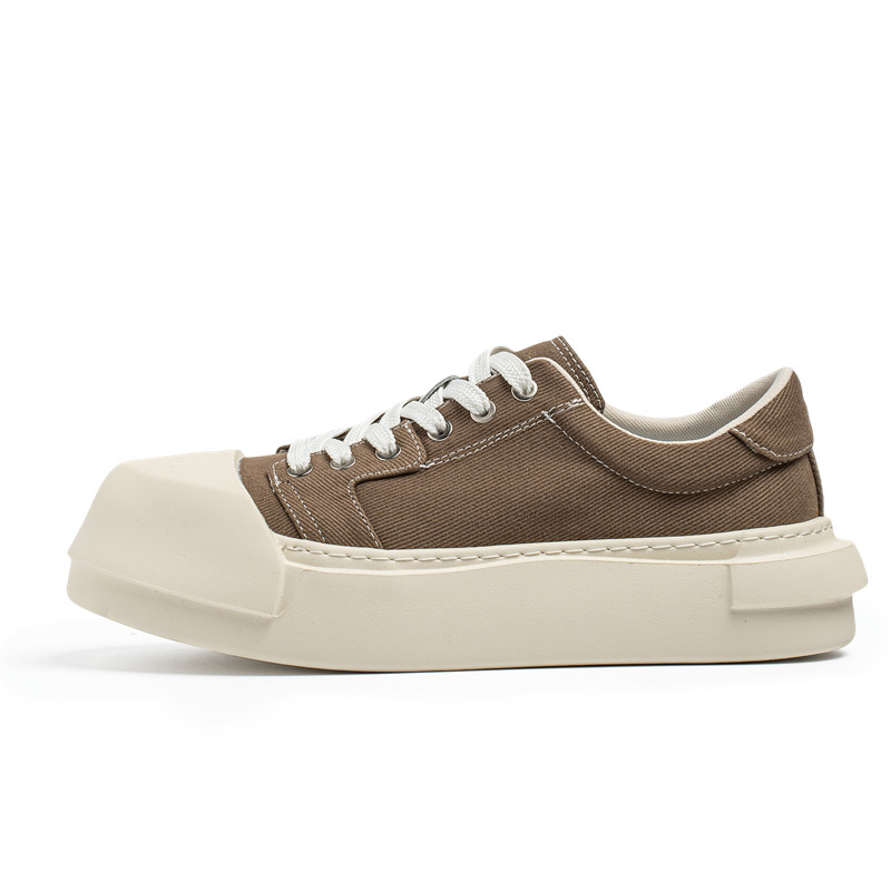 

TELENT Износостойкие и легкие мужские лоу-топ скейтерские кеды Khaki, цвет Khaki