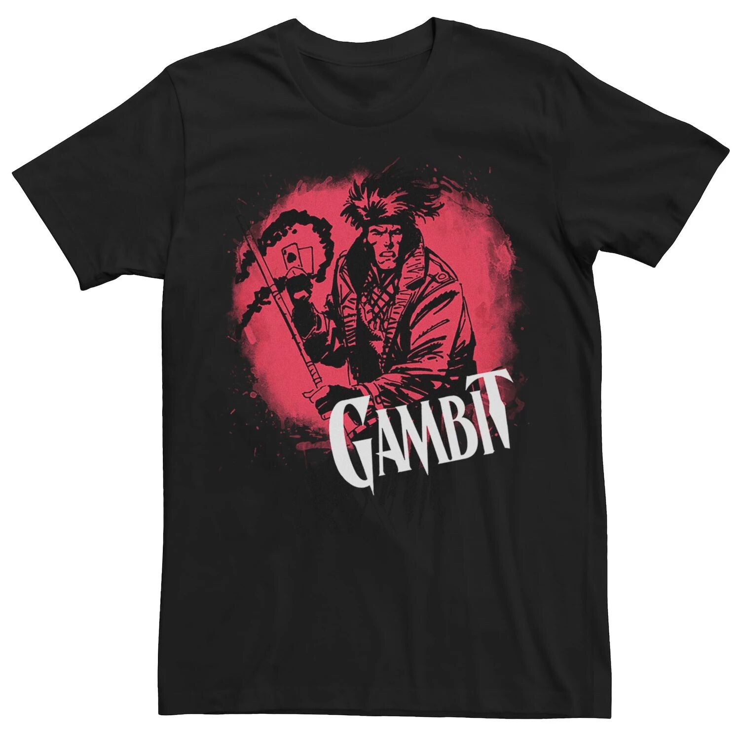 

Мужская футболка с брызгами Marvel X-Men Gambit Licensed Character