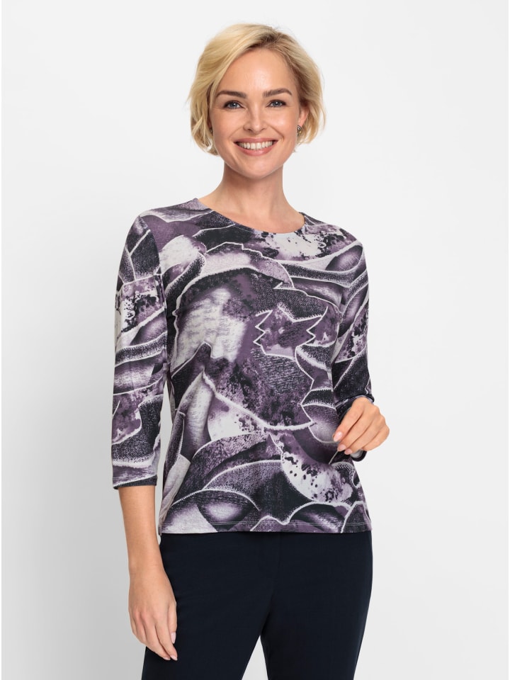 

Рубашка с круглым вырезом в инжирно-белом цвете WITT WEIDEN