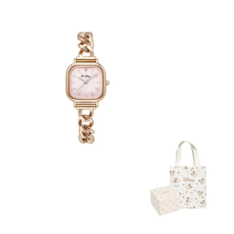 

Disney Часы Mickey Quartz Movement Alloy Strap Watch Women's Watch White Dial, MK-11680P1
