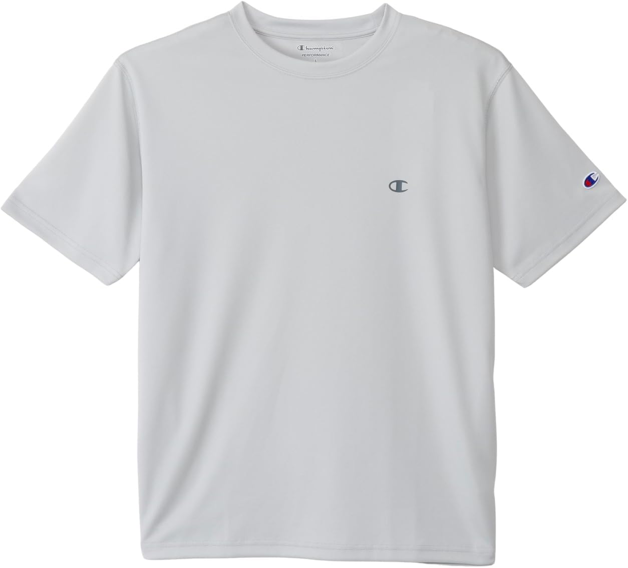 

Мужская футболка с коротким рукавом Champion C8-TS310, футболка с коротким рукавом, круглый вырез, светло-серый