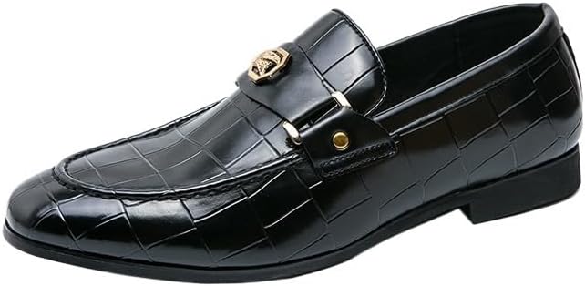 

Мужские классические кожаные лоферы, классические мокасины без шнурков, противоскользящие и износостойкие, для повседневной носки, вечеринок, вождения и делового стиля Zestrelax, черный