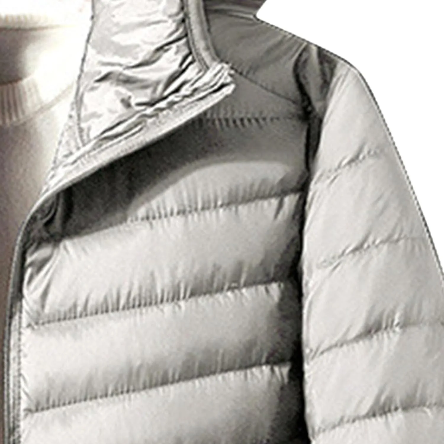 Мужская легкая утепленная куртка с капюшоном Windproof Insulated Warm Outdoors Puffer Full Zip Water-Resistant Quilted Lined Generic, серый — фото 3