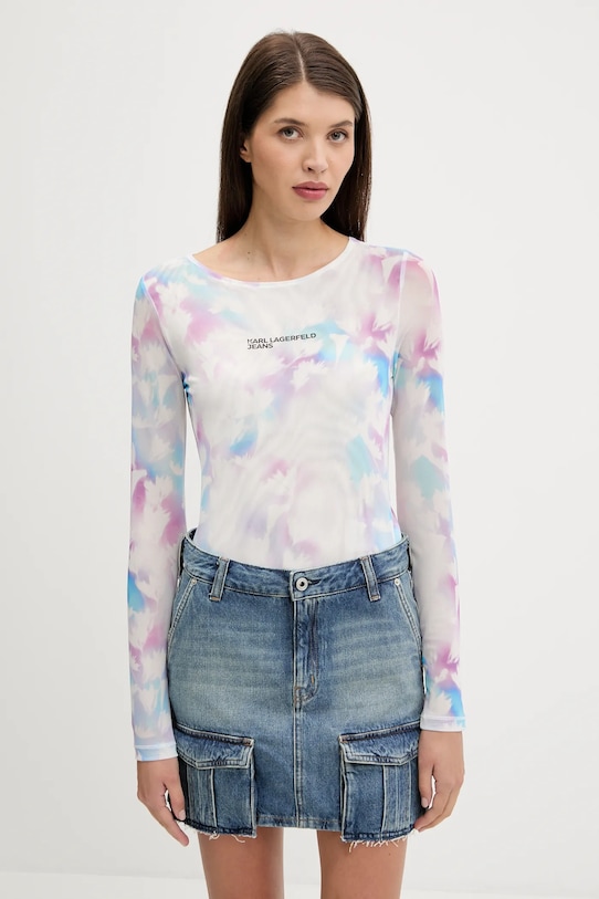 

Лонгслив Karl Lagerfeld Jeans, белый