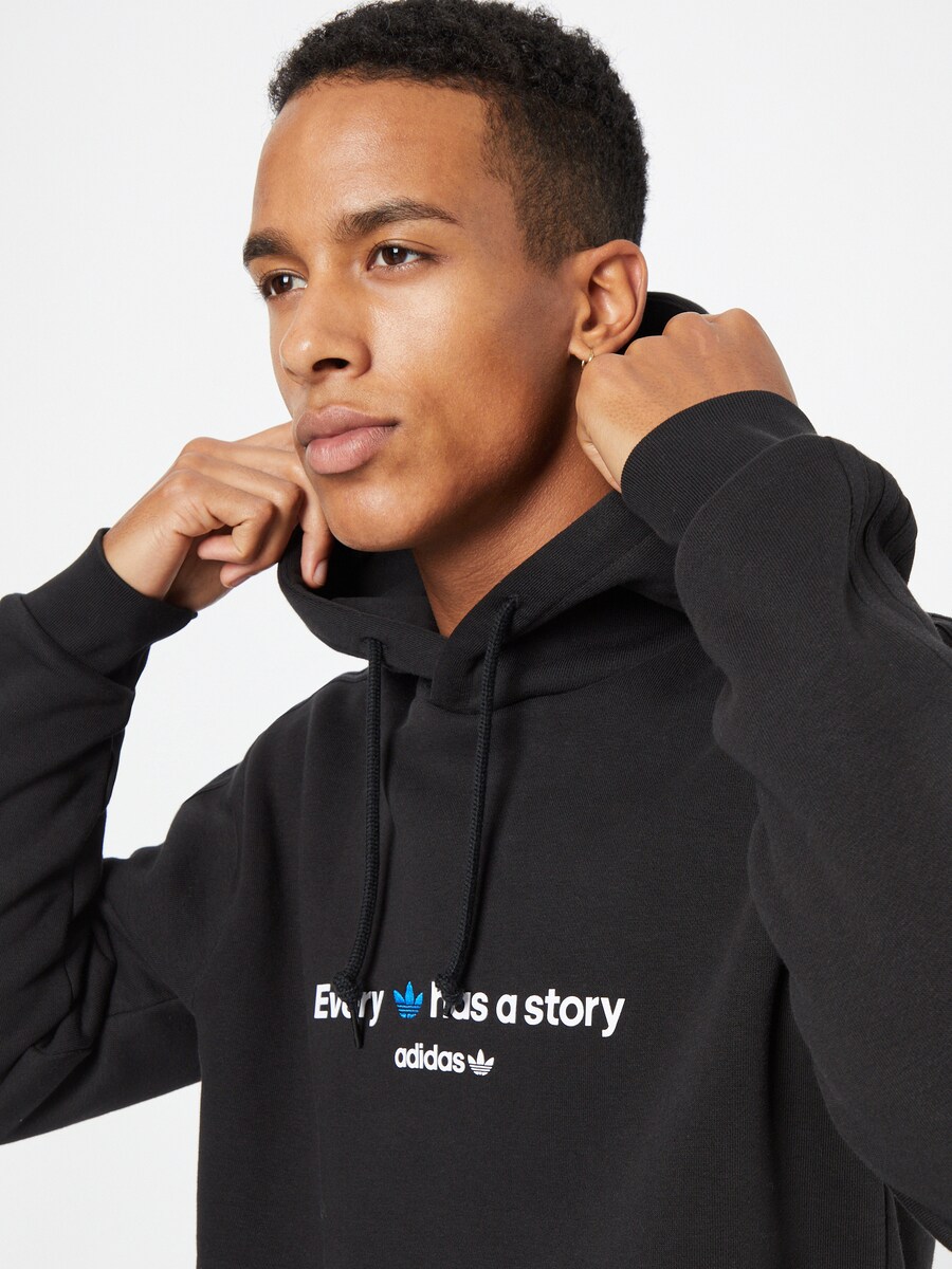 Толстовка с капюшоном ADIDAS ORIGINALS Sweatshirt Trefoil, черный — фото 3