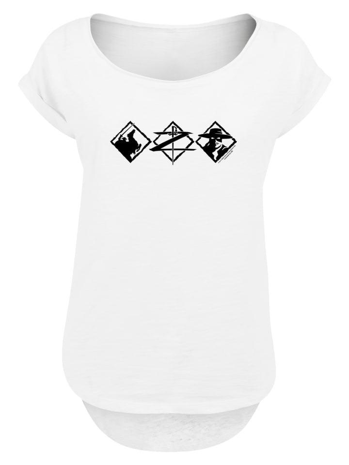 

Длинная футболка Zorro Diamond Trio белого цвета F4NT4STIC, Белый, Длинная футболка Zorro Diamond Trio белого цвета F4NT4STIC