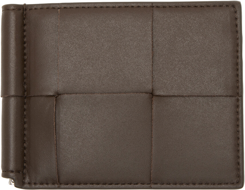 

Коричневый кассетный кошелек Bottega Veneta