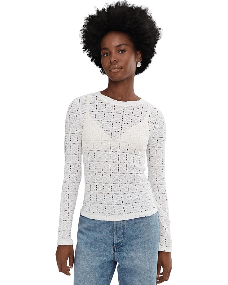 

Женская футболка Sanctuary Long Sleeve Perfect Tee, Chalk