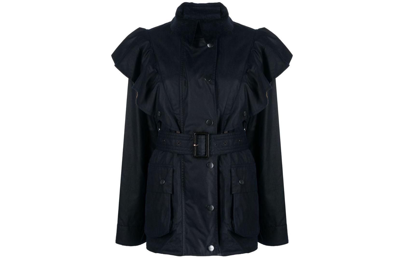 

Chloé Куртка Chloe x BARBOUR SS23 для женщин, цвет Midnight Blue