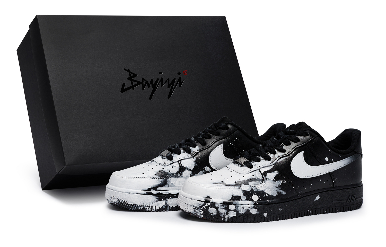 

Nike Эйр Форс 1 07 811 Мануфактуринг, Готик Уайт Флейм, специальная коробка, лоу-топ скейтборд обувь унисекс блэк уайт - блэк уайт, цвет Black White