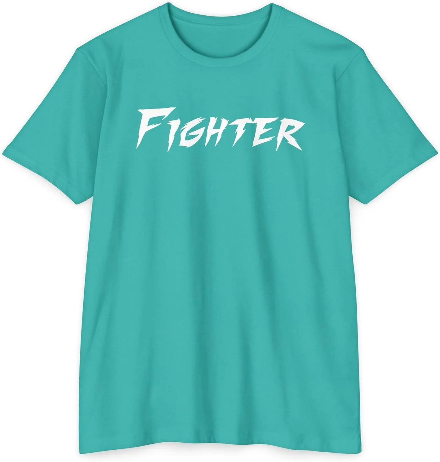 Футболка Fighter Shirt - для тренировок, дисциплины и мотивации, темная GENERIC, Cvc Teal