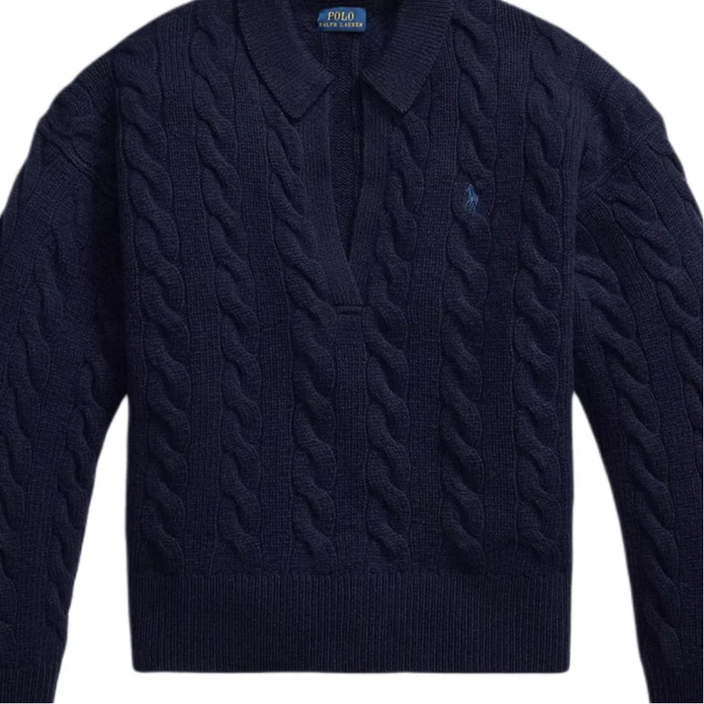 Свитер из кашемира с круглым вырезом Polo Ralph Lauren, Marine Blue — фото 4