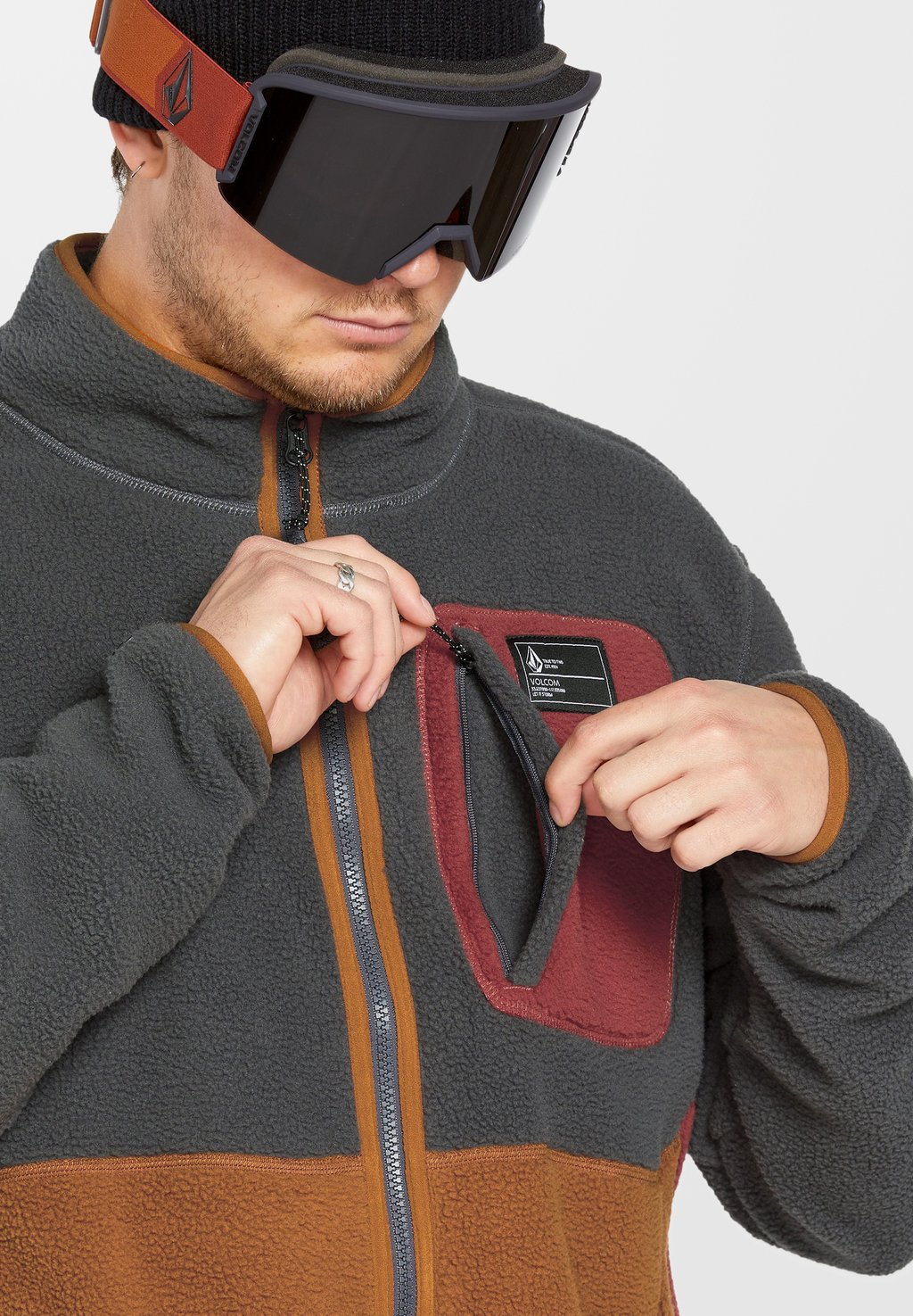 

Флисовая куртка FULL ZIP Volcom, серый