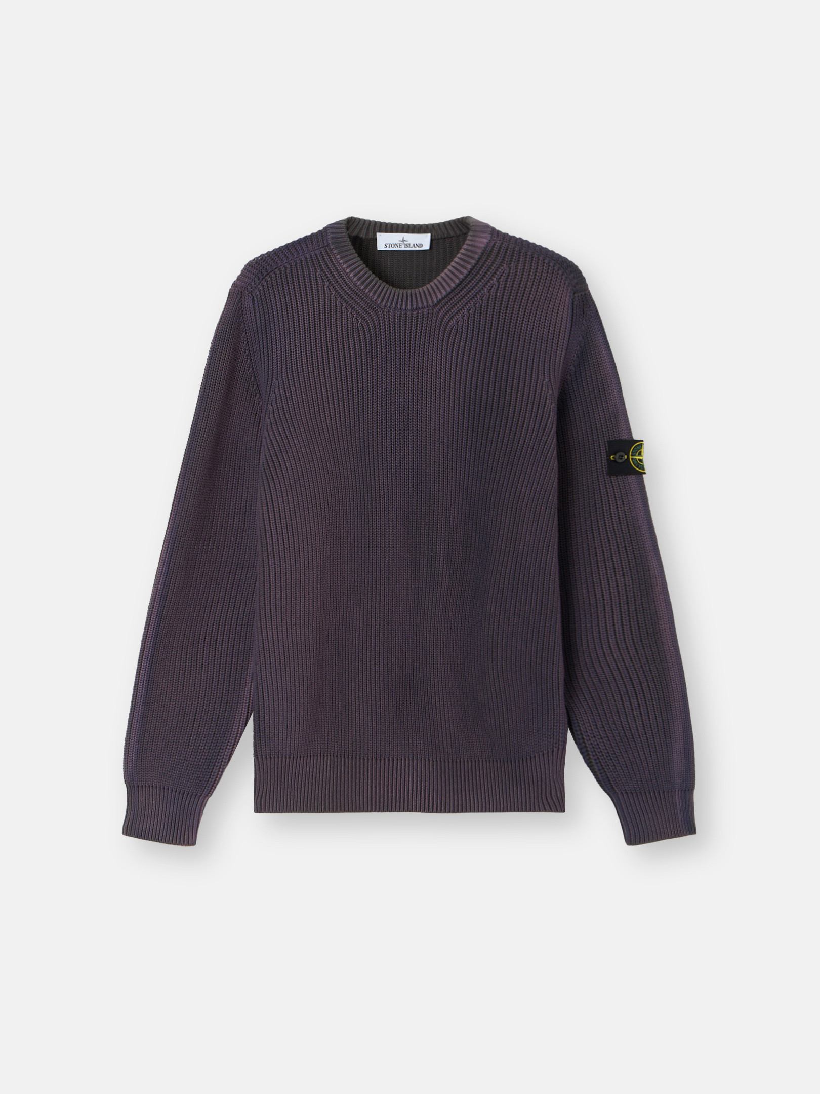 

Свитер с круглым вырезом, двухцветным напылением и вязаным крючком Stone Island 5100016 FISHERMAN'S RIB ORGANIC COTTON WITH TWO-COLOUR SPRAY, Amaranth