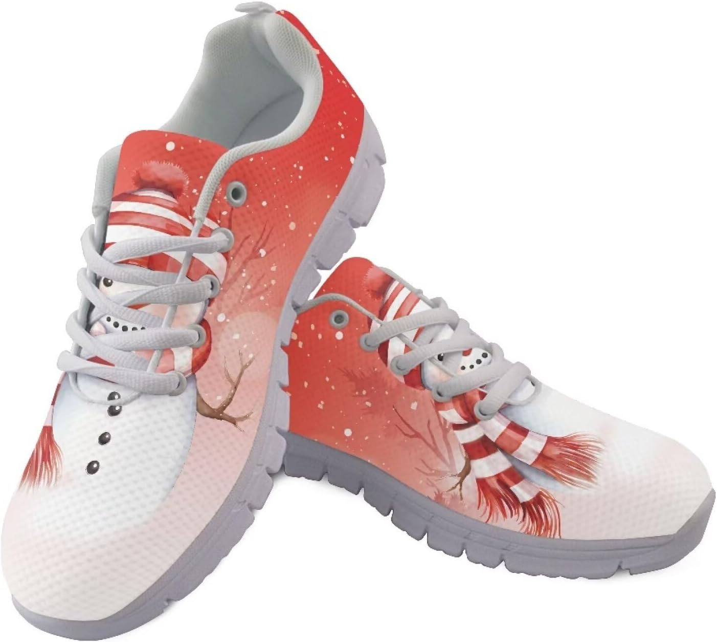 

Мужские спортивные кроссовки AmzPrint без шнурков для походов и прогулок, Snowmen Graphic