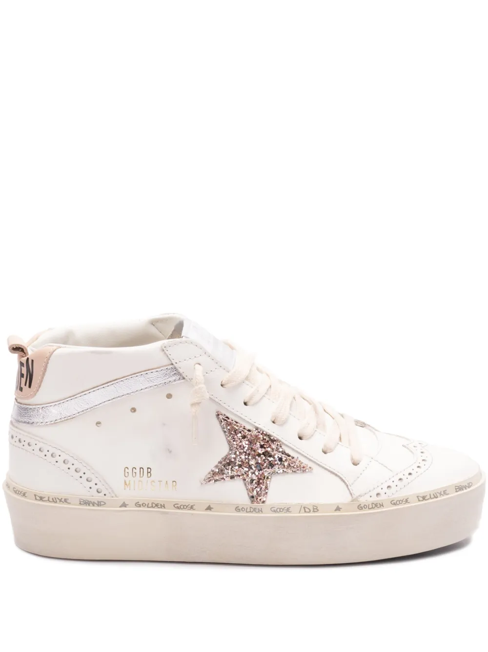 Высокие кеды Mid-star GOLDEN GOOSE, белый