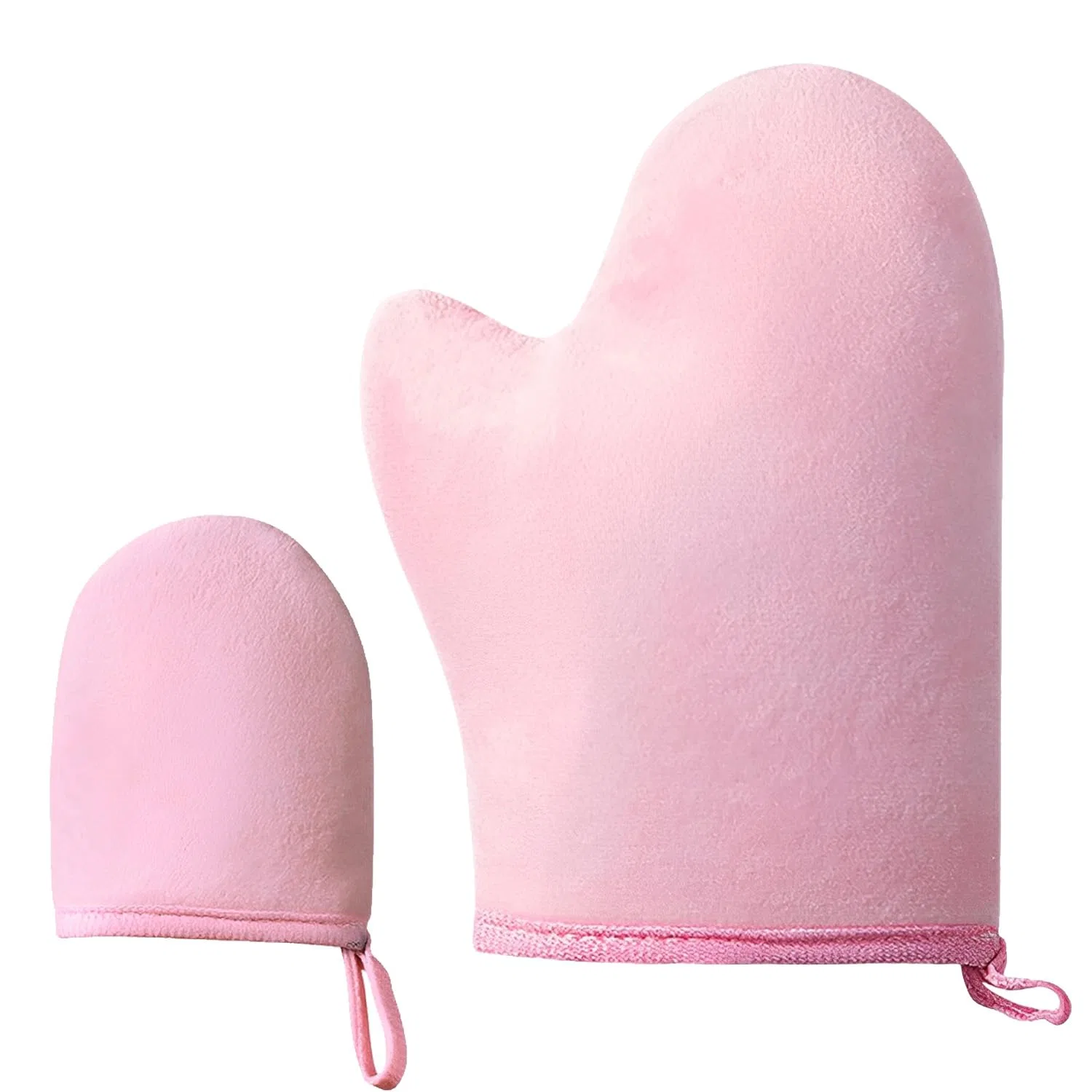 Набор из 2 перчаток-аппликаторов для автозагара, розовые Keratobleem, Pink